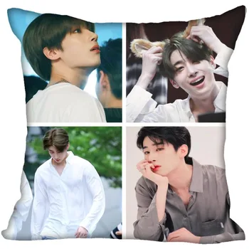 

KPOP X1 printed Square pillowcase Fashion Decorative two sided printing satin pillow cover Custom your image gift