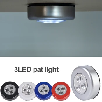 

Junejour 3 LED Mini Touch Light Night Lights Wireless Cabinet Lights Outdoor Car Lamp Hanging Wall Lamps Kitchen Wardrobe