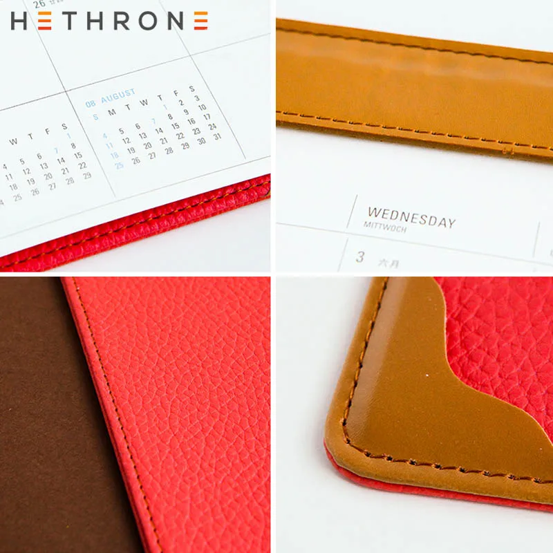 Hethrone многофункциональный простой Рабочий стол расписание месяц план тетрадь эффективность работы Краткое план офис из искусственной кожи Канцтовары