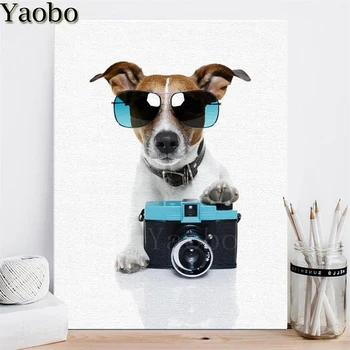 

Jack Russell Terrier Camera Diamond mosaic 5D DIY Diamond Painting cross stitch full square/round diamond embroidery beadwork