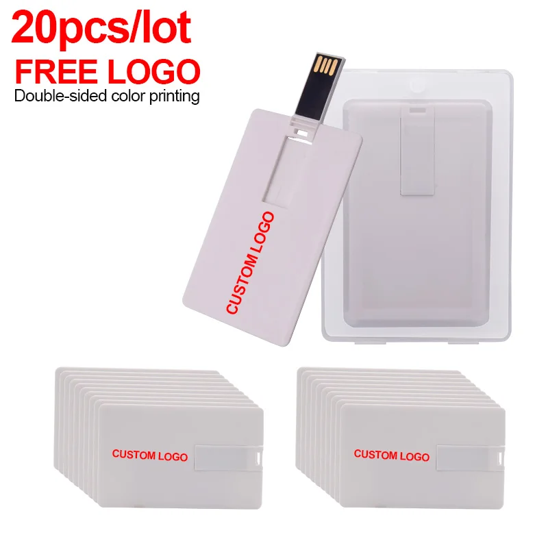 20 шт./лот банковская карта usb 2 0 флэш-накопитель кредитная флешка Флешка 4 ГБ 8 16 32 64