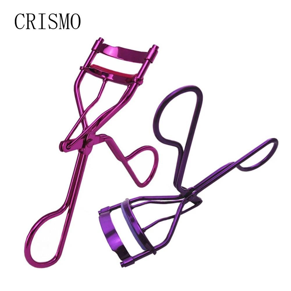 

CRISMO Stainless Steel Eyelash Curler Clip Proffessional Handle Eye Lash Curling Beauty Makeup Cosmetic Tool Zalotka