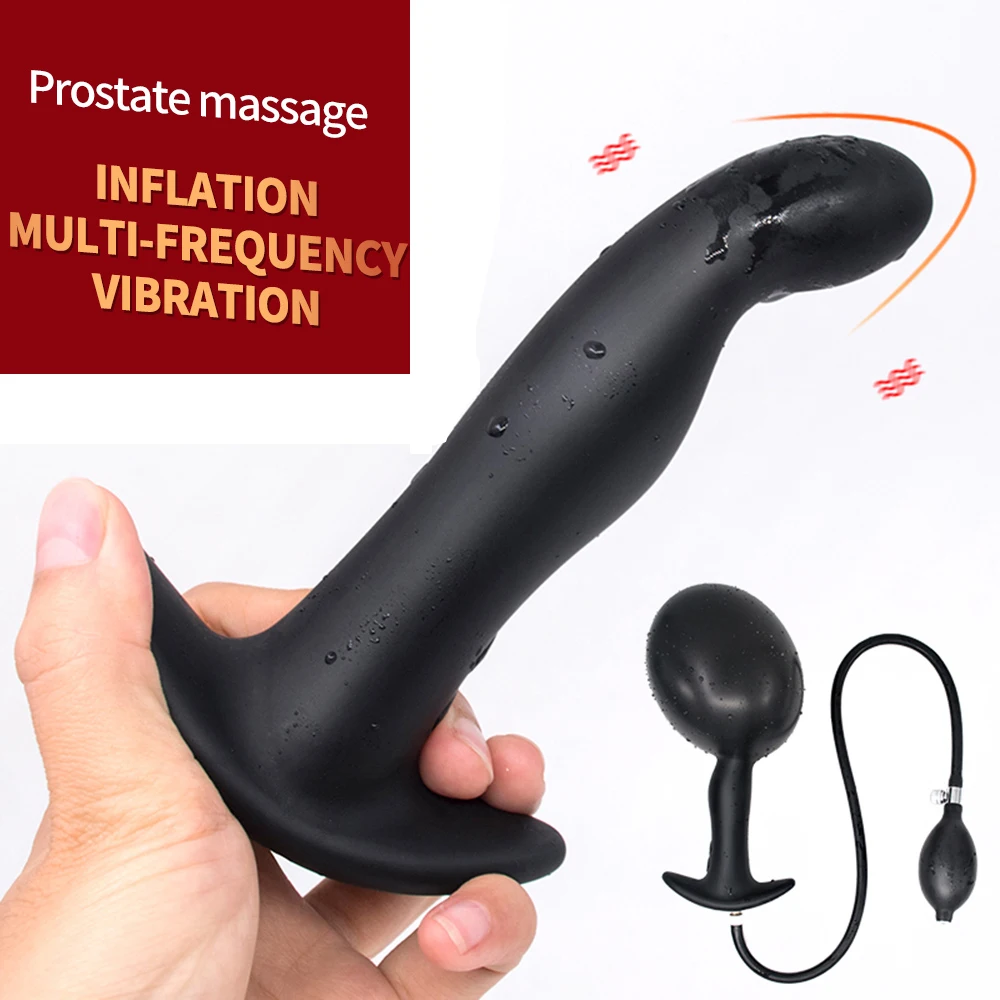 Super Large Inflatable Huge Big Anal Plug Dildo Pump Dilator Expandable Vibrator Butt Sex Toys For Women Balls | Красота и здоровье