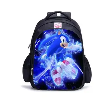 

Children 16 Inch Backpack Classic Game Sonic The Hedgehog Printing Little Children Boys Schoolbag Kids Cartoon Mochila
