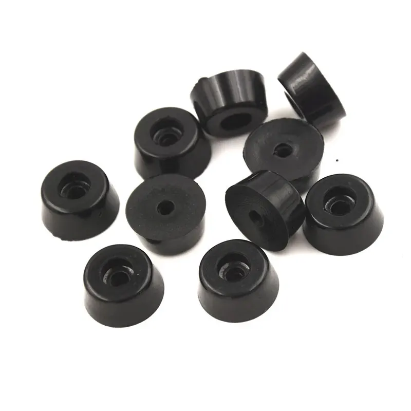 Furniture Leg Covers Chair Leg Pads 20pcs Black Rubber Feet Chair Floor Protector Non-slip Furniture Foot Table Leg Cover Cabinet Bottom Pads Funiture Accessories
