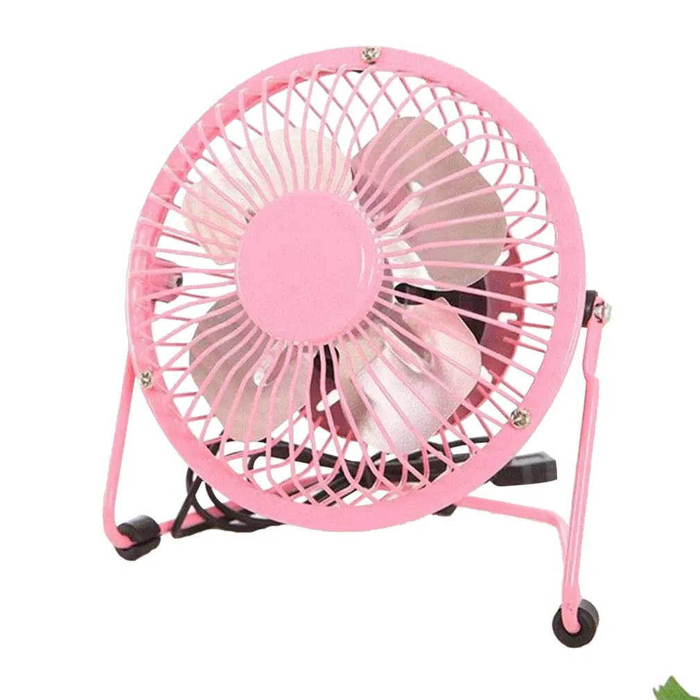 

Usb Fan Mini Portable Fan Office Fan Cooling Fan Wrought Iron Small Fan Student Desktop Fan Creative Gift