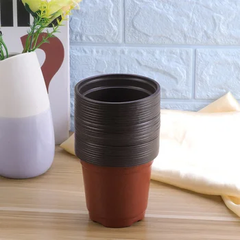 

30/50/100Pcs Plastic Flowerpot Creative Breathable Flower Pot Succulents Flower Pot Basin Pot - Diameter 90/100/120/150mm