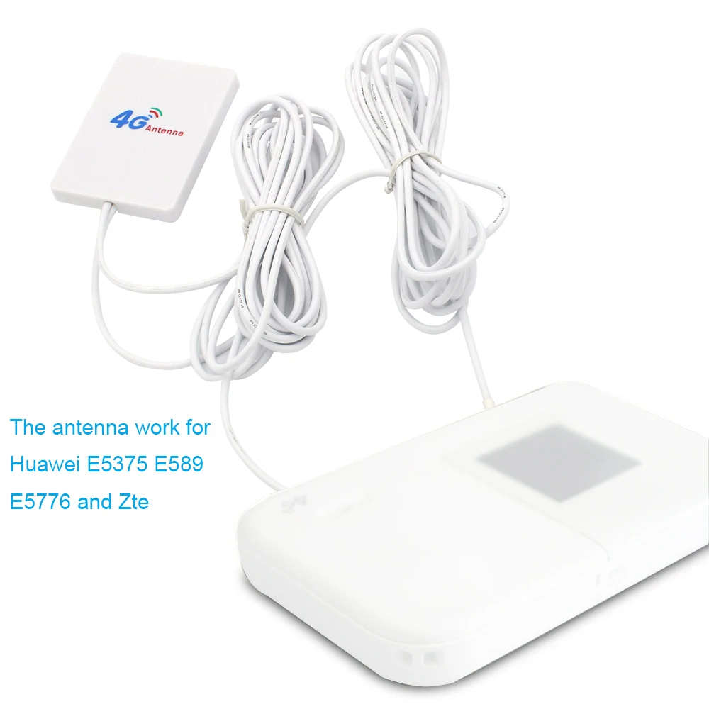 4g LTE Антенна 3g 4G маршрутизатор Антенна Панель антенна с разъемом CRC9 5 м кабель для huawei 3g 4G LTE маршрутизатор USB модем