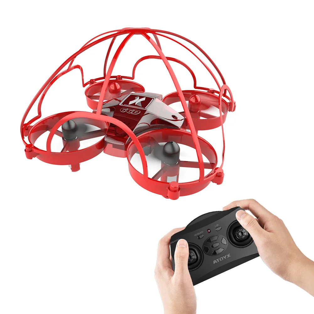 Мини Дрон 360 защитная рама безопасный Радиоуправляемый квадрокоптер 2 4G 4CH