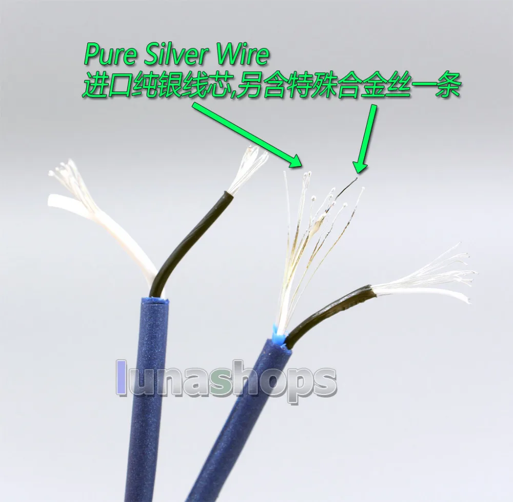 Наушники чистого серебра кабель+ PEP изолированный Для Shure srh1440 srh1840 SRH1540 LN004826