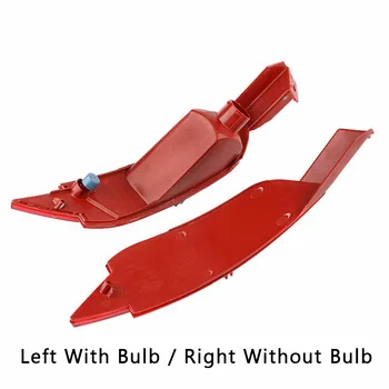 

2pcs Red Car Rear Bumper Fog Light PMMA Exquisite Plastic Reflector Brake Lamp For Ford Fiesta MK7 2009-2015