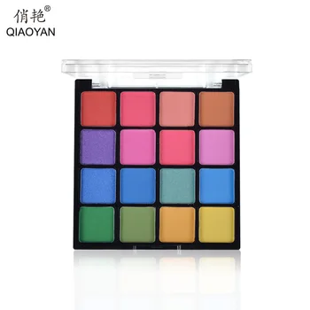 

16 Color Pearlescent Earth Color Eyeshadow Palette Long Lasting Matte Waterproof Eyeshadow Powder Anti-Sweat Glitter Eye Makeup