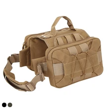 

Tactical Service Dog Vest Water Resistant Comfortable Military Patrol Dog Harness Suit with Kettle Set Sundries Bags and Commute