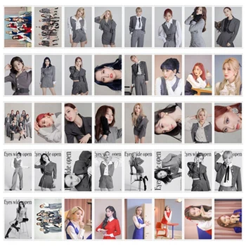 

40Pcs/Box Kpop Twice LOMO Card Photocard Self Made Paper Cards Decoration White Frame Card For Fans Collection Stationery
