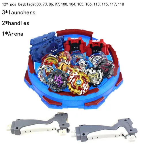 Новинка Beyblade burst игрушки с пусковым устройством стартер и арена Bayblade металлический сплав Бог спиннинг Топы Bey Blade Blades игрушки AAA - Цвет: combination 12pcs -A