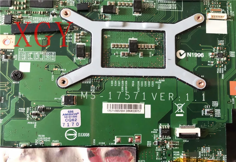 Для MSI GE70 материнская плата MS-1757 MS-17571 N14E-GE-A1 полностью протестированная и отлично работающая