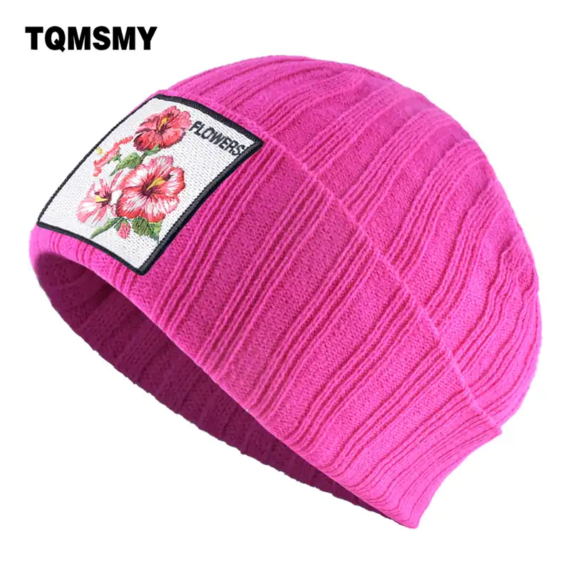 embroidered ski hats