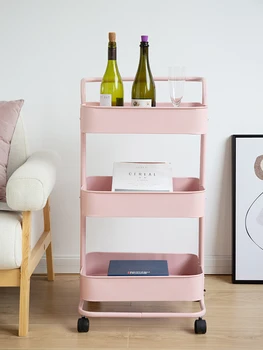 

Bedroom Shelf In The Kitchen Trolley Mobile Landing 3 Layer Receive Beauty Salon Trolley