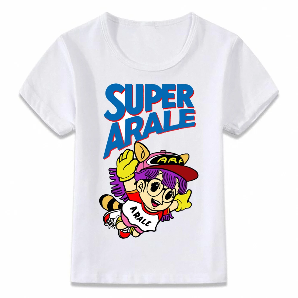 V001U Детская одежда футболка Arale Norimaki аниме футболка "Манга" для мальчиков и девочек ясельного и дошкольного возраста рубашки с коротким рукавом - Цвет: V001U