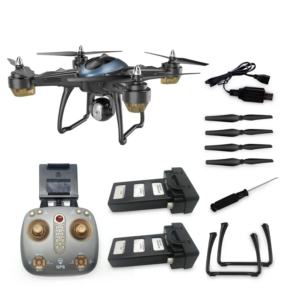 720P blue 2battery LH-X38G Дрон с двойным gps wifi FPV Дрон с 1080P HD камерой Дистанционное управление вертолет RC Квадрокоптер+ рюкзак профессиональный Дрон - Цвет: 720P blue 2battery