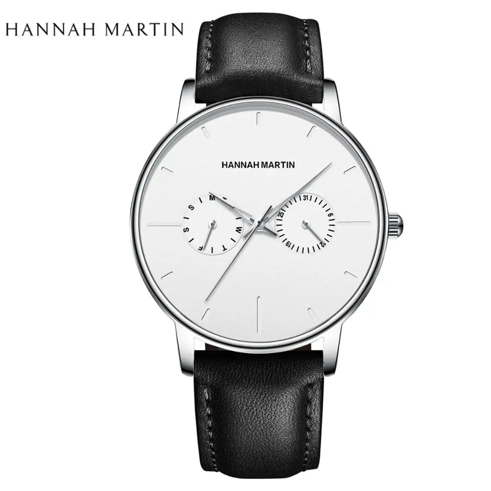 New Simple Classic Multi-function Business Casual Owl Waterproof Wristwatch Male Quartz Top Brand Luxury Watches For Men - Цвет: HM-150PH4