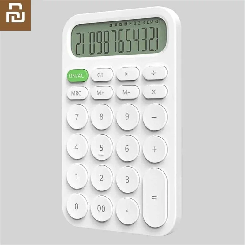 Youpin Новый 12 цифровой электронный калькулятор светодиодный дисплей расчетный