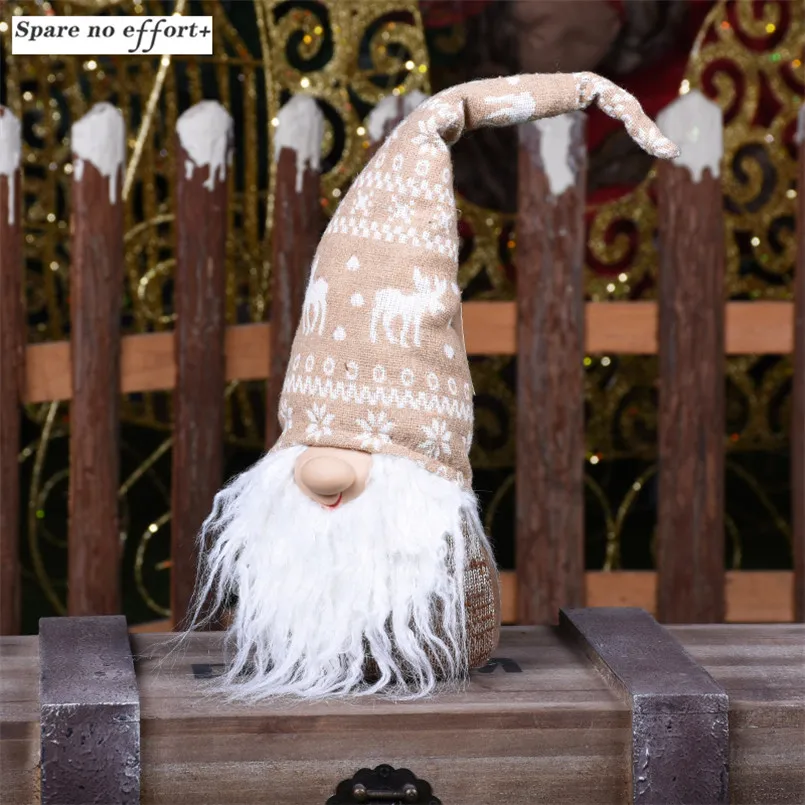 Креативный большой бородатый Санта-Клаус кукла Сидящая игрушка Chritsmas украшение для дерева Adornos De Navidad подарок на год Счастливого Рождества