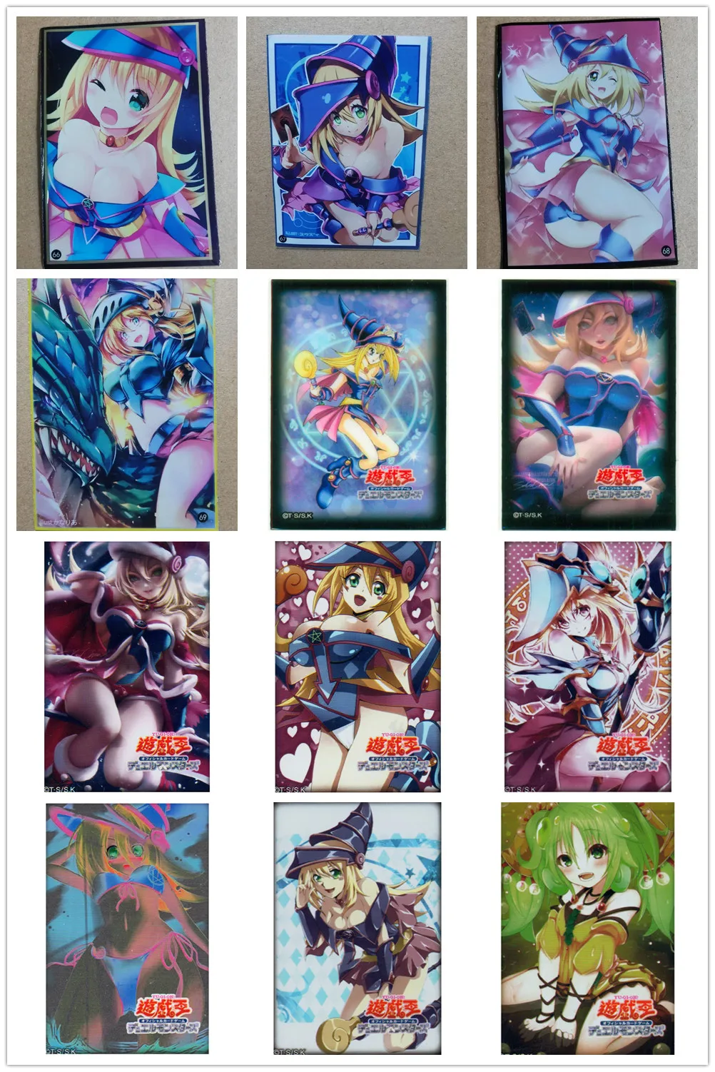 50pcs/lot Anime Yu-gi-oh! Dark Magician Girl Board Yugioh Games Card  Sleeves Card Barrier Card Protector Toy Gift - Action Figures - AliExpress