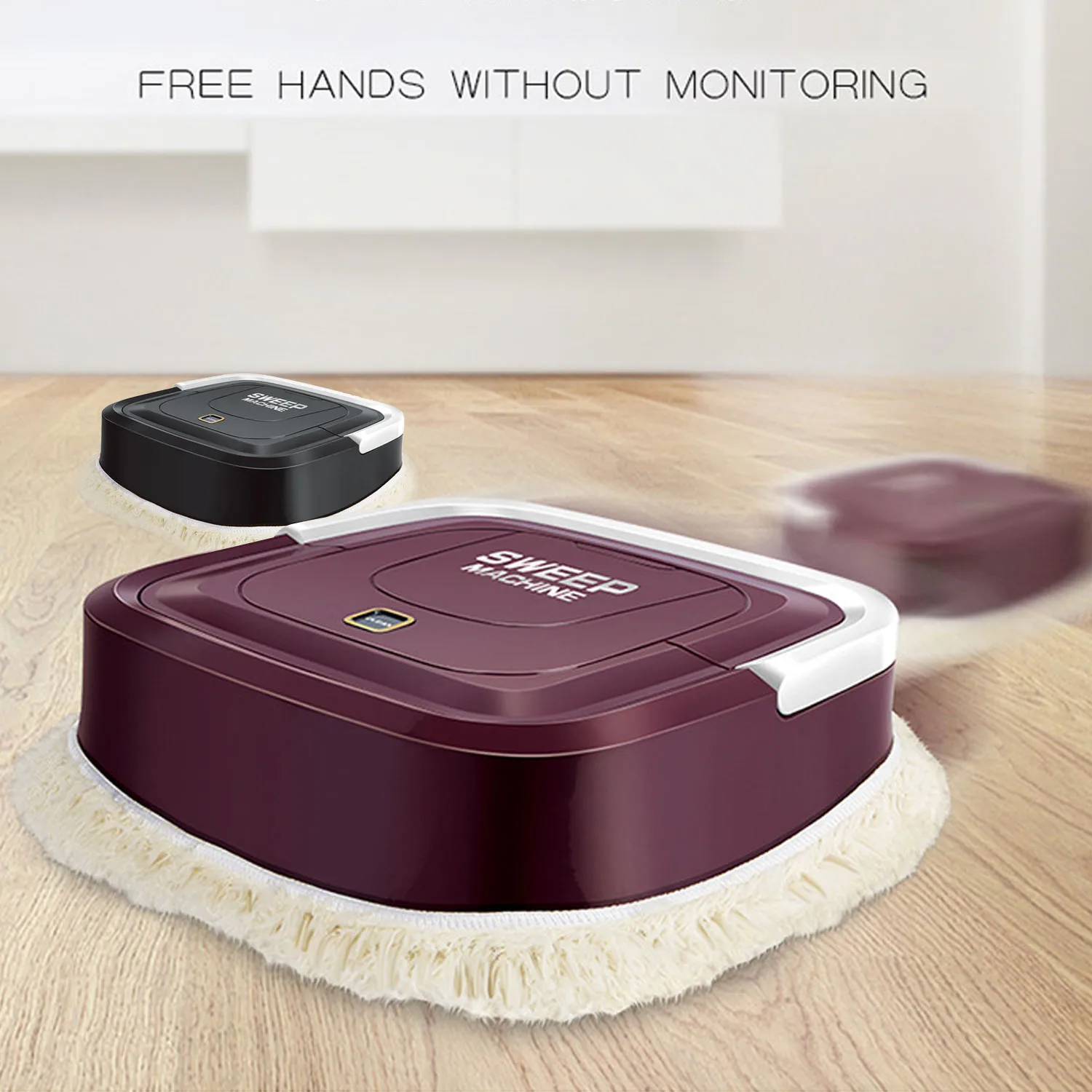 

Behogar Robot Vacuum Cleaner Household Rechargeable Automatic Sweeping Mopping Robot Cleaning Tool for Removing Hairs Floor Dust