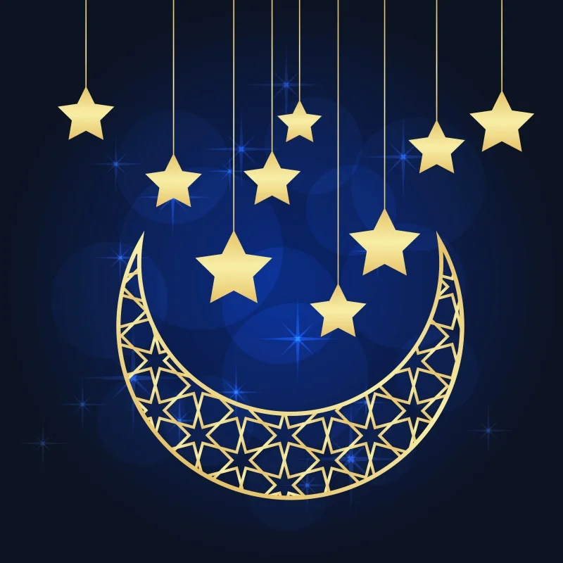 Фотофон Laeacco Ramadan Happy Eid Мубарак мусульманский фонарик Детская сцена виниловый