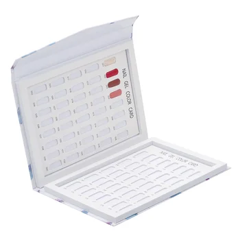 

Portable 80 Nail Color Display Book with 120PCS False Nail Tips for Nail Art DIY Nail Polish UV Gel Color Card Chart Board