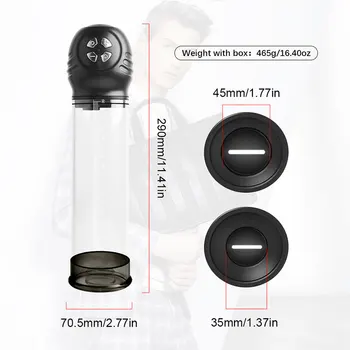 Male Penis Pump Vacuum Water Pump For Men Automatic Penis Extender Enhancer Masturbator Penile Trainer Adult Sex Toys for Male 5