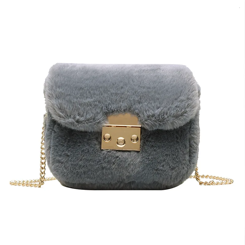 Мягкие леопардовые сумочки для женщин, теплая меховая шерстяная сумка через плечо, вечерняя сумочка-клатч, зимняя женская сумка-мессенджер через плечо - Цвет: Blue 915