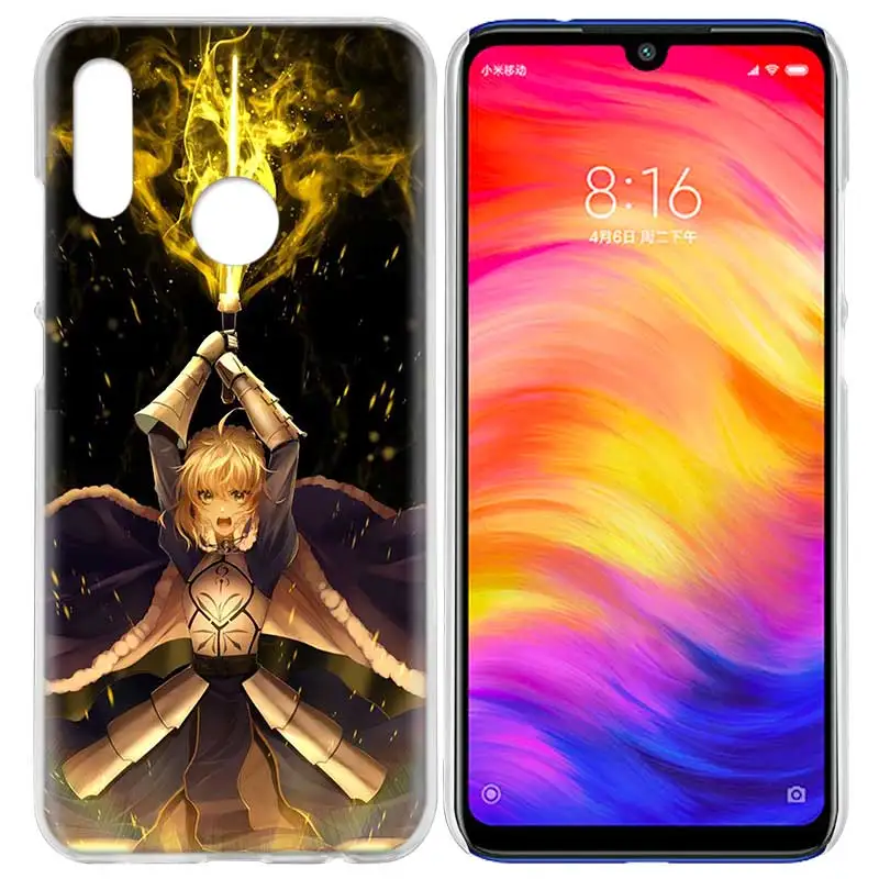 04 Case Cover for Xiaomi Redmi Note 7 7A 7S 6 6A 5 Y3 K20 Mi 8 9T CC9 CC9E A1 A2 A3 Play F1 Lite Pro Plus fate saber - Цвет: 04
