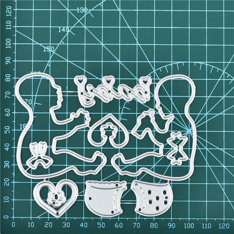 

DiyArts Two Little Children Metal Cutting Dies New 2019 Craft Dies Scrapbooking Album Embossing Stencil Die Cut Decor
