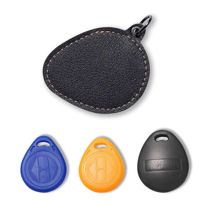 NewBring бренд кожаный RFID брелок для ключей дверной замок контроль доступа RFID метки футляр для удостоверения личности сумка для карт доступа ключница чехол для ключей