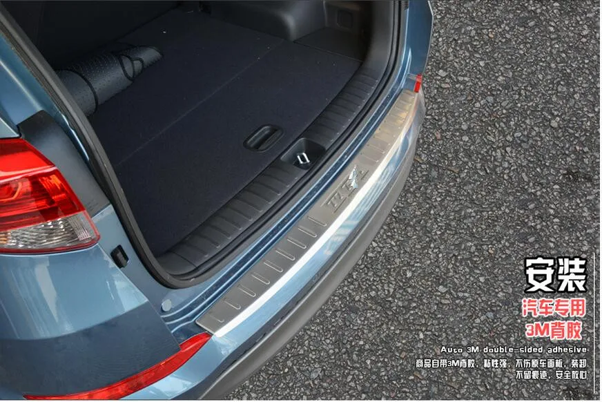 Нержавеющая сталь внешний задний багажник бампер Накладка порога для hyundai Tucson