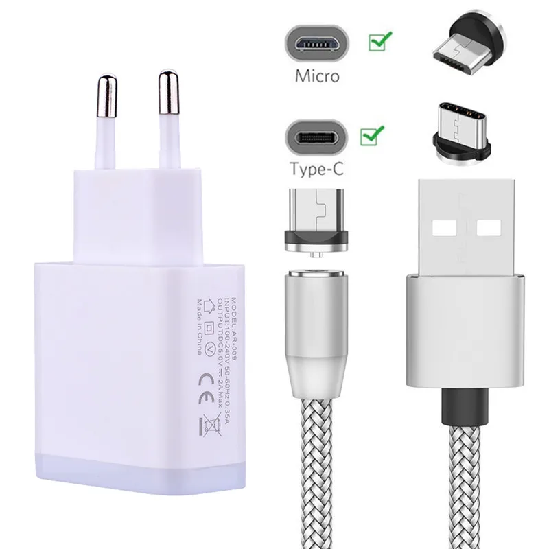Магнитный зарядный кабель Micro USB Type C зарядное устройство для телефона Samsung galaxy A5 A7