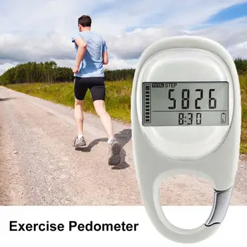 

Walking Distance Fitness Calorie Digital Silent Induction Multi-function Portable Carabiner Step Counting Pedometer