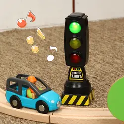 2019 новый симулятор звук и свет светофор Модель игрушки раннее образование город поезд карта сцена трек игрушка аксессуары