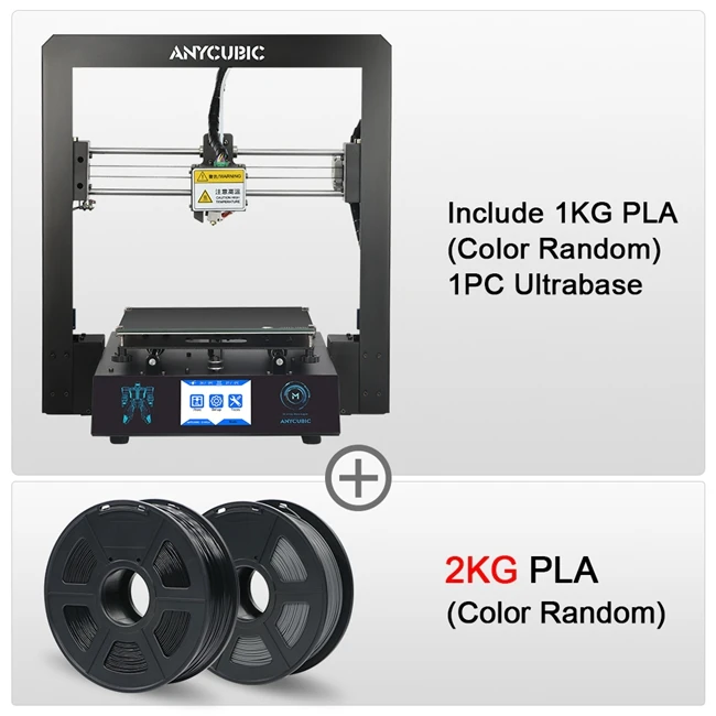 I3 Mega Add 2kg Anycubic I3 Мега 3d принтер полная металлическая рамка ультрабраз платформа Настольный филаментный экструдер комплект дешевые 3d принтеры FDM 3d Drucker - Цвет: I3 Mega Add 2kg