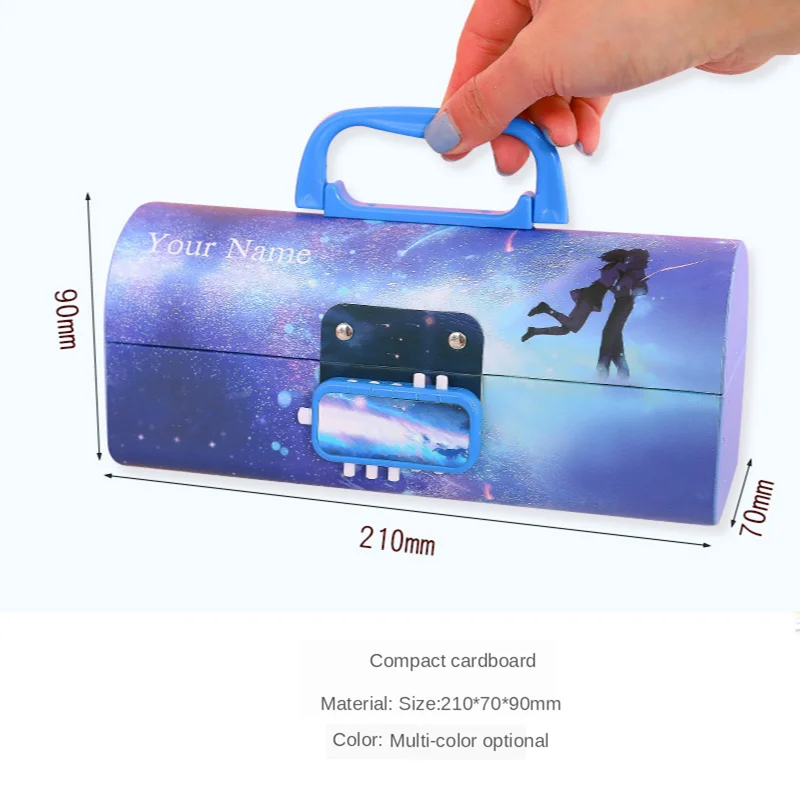Креативный многофункциональный пенал с кодовым замком большой объем чехол