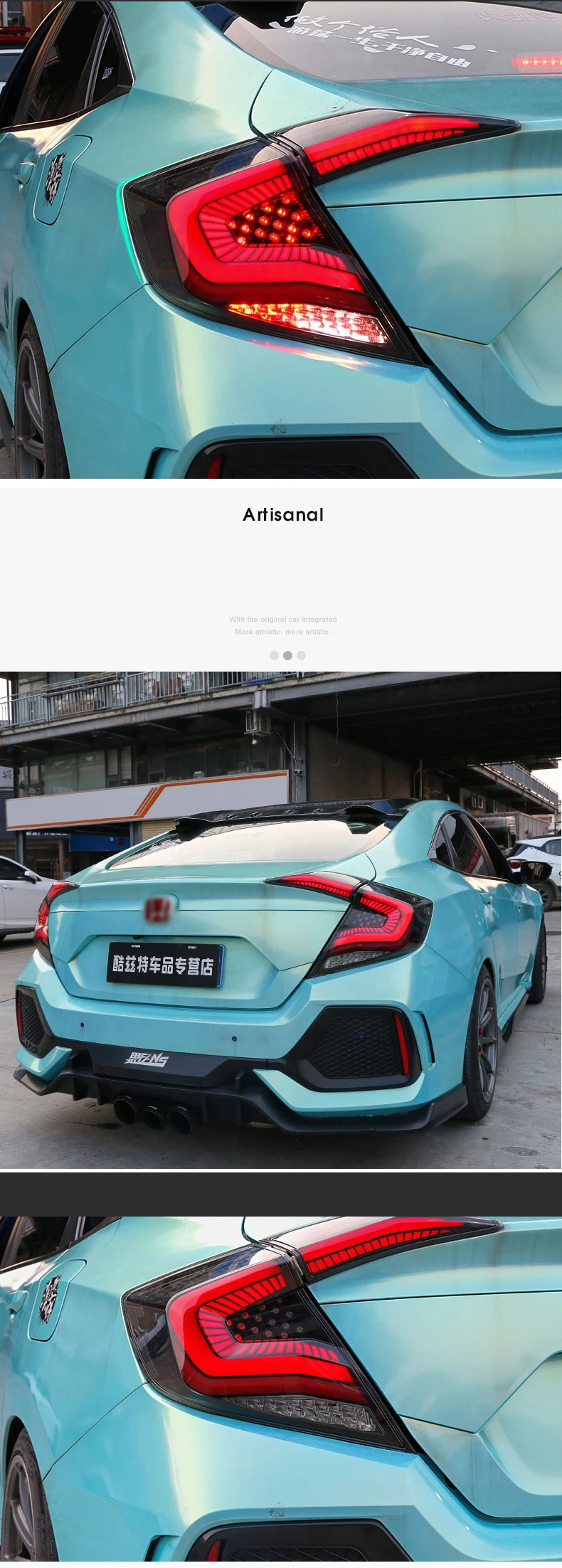 Автомобильный Стайлинг задний фонарь чехол для Honda Civic задние фонари- Civic задние фонари светодиодный задний фонарь светодиодные задние фары