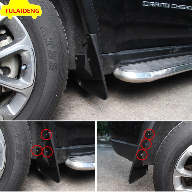 4 шт. для Jeep Grand Cherokee 2011- ABS передний и задний всплеск брызговика защита Брызговики украшение крыла автомобиля аксессуары
