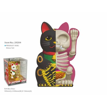 

4D Authentic Artist Mighty Jaxx 4inch town house black cat Home decoration teaching