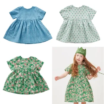 

Oeuf Summer Dress Girl Princess Girl Kids Party Dress Toddler Girl Pattern Flower Toddler Girl Spring Cicishop