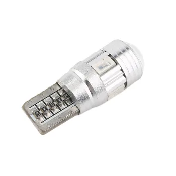 

10X T10 501 W5W Car Sidelight Bulb Error Free Canbus 6SMD LED Xenon Yellow Built in Resistor to Prevent Repeat Flickering