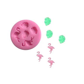 

Tropical Theme Silicone Mold Flamingo Rose Flower Turtle leaf Candy Chocolate Fondant Molds Summer Party Cake Decorating Tools