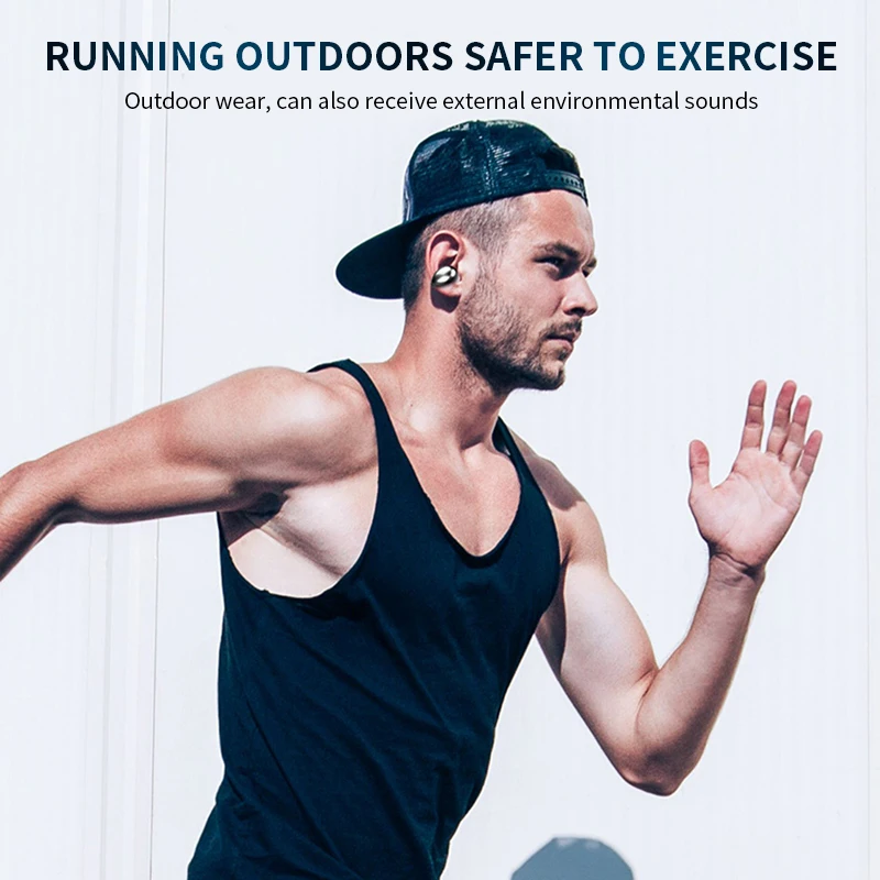 Ear hook headset S19 wireless Bluetooth 5 0 sports stereo headset with microphone for iPhone Xiaomi