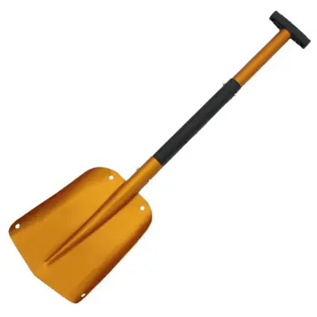 

1 PC Car portable shovel, retractable aluminum snow shovel, gold